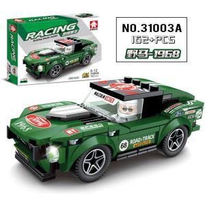 165 pcs Mainan Balok Susun Mobil Racing Set 4pcs Lego Racing 4 in 1