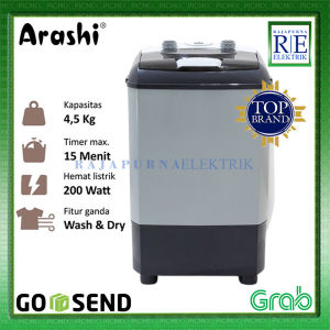 ARASHI Mesin Cuci Portable 4.5 Kg Laundry AWM 451A / 452A / 453A Garansi Resmi