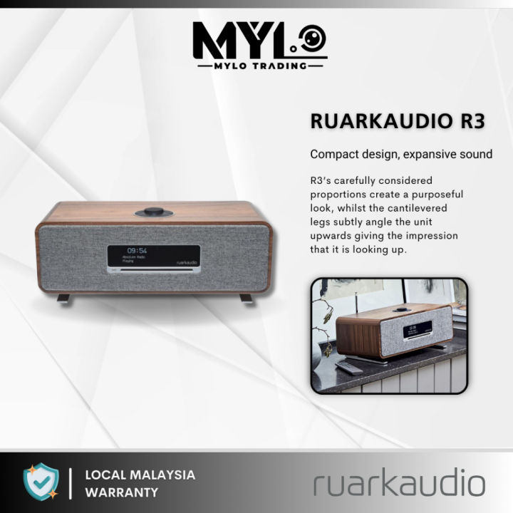 (Ruark Audio) Ruarkaudio R3 Compact Music System - Rich Walnut Veneer ...
