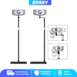 ZDSSY 85-130cm Universal Projector Stand Metal Aluminum Alloy Holder Multi-angle Adjustable 360 PTZ Rotating Height Projector Brackets for Film Video Projector Speaker Sound Bar