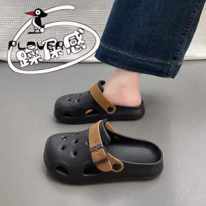 [Free Shipping] WomenS Clogs 2026 New Summer Style Outdoor Wear Non-Slip Soft Sole EVA Toe-Cap Half Slippers CoupleS Thick-Soled Sandals