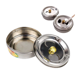 Asbak Mobil LED Warna-Warni Portabel dengan Lensa Wind Seal