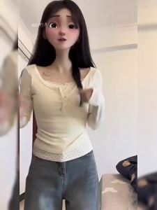 Sweet Pink Printed Long Sleeve Pullovers Women Fake Two Pieces Lace Round Neck Y2K Tshirt Woman Korean Buttons Slim Fit Jumper