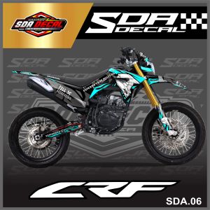Decal Stiker Custoom Full Body CRF 150 L - Decal Striping CRF 150 Premium Racing L SDA.06