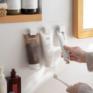 【In Stock】No punching wall-mounted toothbrush holder toothpaste holder wall-mounted wall storage box