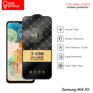 Paket 3in1 Tempered Glass Samsung A14 5G Anti Gores Layar Anti Static Free Skin Carbon