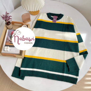 MALIKA Sweater Rajut Korean Blouse Premium Baju Knitwear