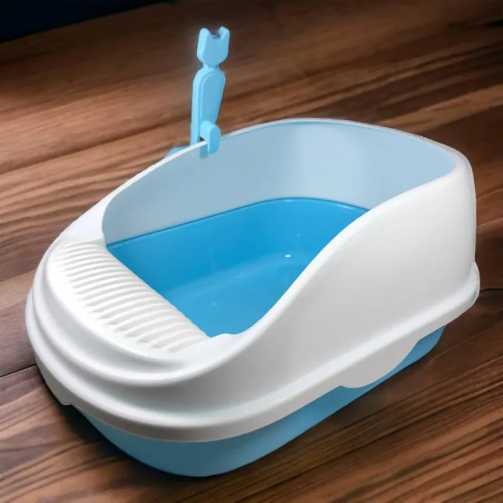 ห้องน้ำแมวขนาดกลาง พร้อมที่ตักทราย