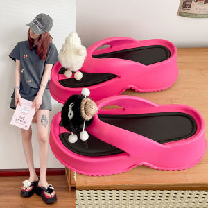 [Free Shipping] WomenS Summer Outdoor Wear 2025 New Style Platform Sandals With Thick Soles And Height-Increasing Wedge Heels For Petite Women