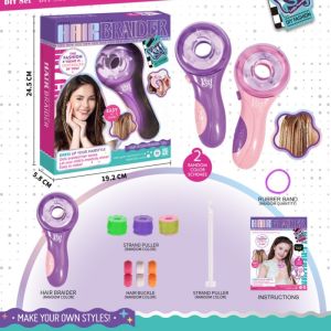 Automatic Hair Braiding Tool Electric Twist Braider Diy Styling Portable Cordless For Kids Girls Gift