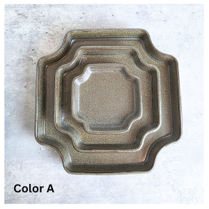 The Leaferie Indra Tray Ceramic plant pots trays . flowerpot saucer .plate flower pot base