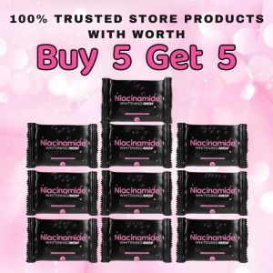 Buy 5 Get 5 PRESTIGE Niacinamide Soap 10x Whitening Collagen Bar 75g Face Body Brightens Dark Spots Reduces Acne & Oil Minimizes Pores Moisturizing