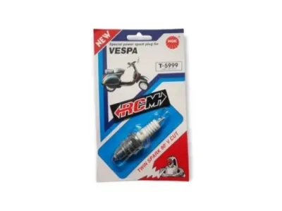 BUSI MOTOR NGK SPECIAL SPESIAL NGK POWER SPARK PLUG FOR UNTUK VESPA SPRINT PX DRAT PENDEK TWIN SPARK 90 V CUT T-5999 T5999 T 5999 ORI ORIGINAL NGK ASLI