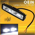 COD OEIN Lampu Sorot Mobil LED 16 W Warna Putih / Lampu Led Tembak Super Terang Motor 12 volt Outdor. 