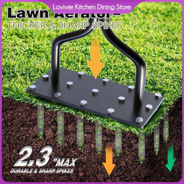 Lawn Aerator Home Depot STONEDGE Manual Coring Lawn Aerator