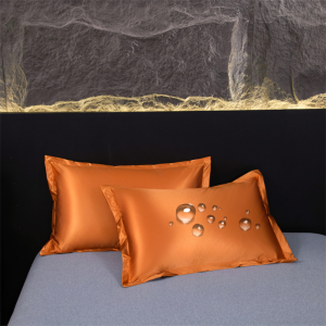 New waterproof ice silk solid color pillowcase pillow protective cover-2pcs * Pillowcase (48x74cm)