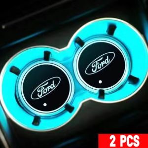 Tấm Lót Cốc Nước Xe Hơi 7 Màu LED Chói Mắt Chất Lượng Cao/Tấm Lót Cốc Nước Xe Hơi Dạ Quang Tấm Lót Cốc Xe Hơi Chống Trượt Đệm Cốc Xe Hơi Cảm Ứng Thông Minh Trang Trí Nội Thất Ô Tô Phụ Kiện Xe Hơi Cho Ford Territory Everest Ranger Fiesta Escape Explorer Ex