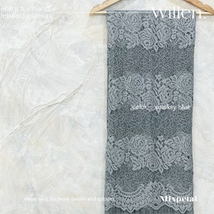 BAHAN KAIN SEMI X CHANTILY LACE WILLEN