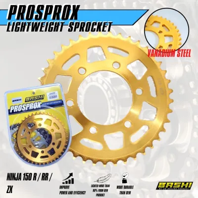 Gear belakang 428H ninja 150 rr zx Kawasaki BASHI PROSPROX lighweight rear sprocket racing ringan