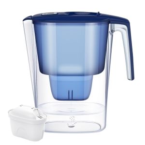 Filter air rumah tangga portabel berkapasitas besar kendi pemurni air tangki penyaring air karbon aktif kendi air minum kendi penyaring air