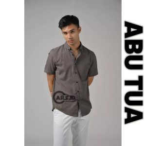 kemeja pria polos lengan pendek warna lilac kemeja casual pria hem pria polos kemeja jumbo polos kemeja distro kemeja lengan pendek