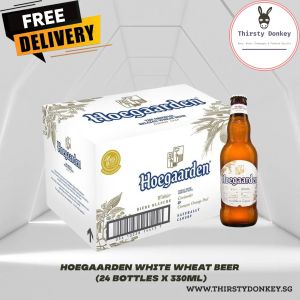 Hoegaarden White Wheat Beer - 24 bottles x 330ml (BBD: 04/2027)