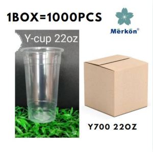 1 Box Disposable Plastic Cups Premium PP 1000pcs/ Box700ml Milk Tea & Buko Juice Beverages Non-Toxic & Odorless