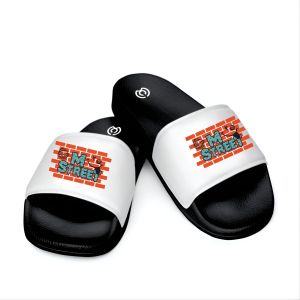 Terbaru Sandal Slop Slip On Slide MStreet Black Sendal Pria Wanita Dewasa Casual Size 38-43