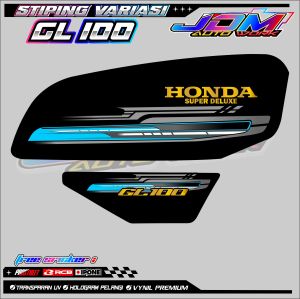 STRIPING VARIASI HONDA GL 100 / STICKER LIST MOTOR GL 100