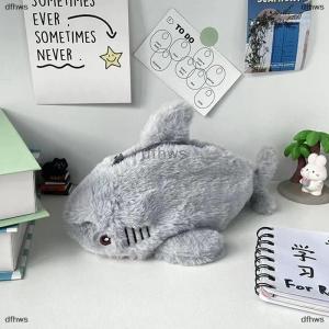 [COD] dfhws Cute Plush Shark Pencil Case Student Stationery School Supplies Kawaii Doll Back To School Storage Bag Pen Bag Stationery