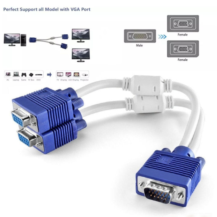 Vga Port Connect Two Monitors With Vga Use Two Monitors As One