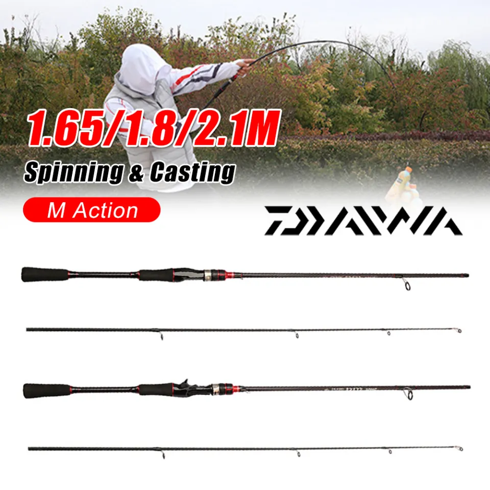 Hot Sale]Fishing Rod 1.65m/1.8m/2.1m Carbon Spinning Casting Fishing Rod  Lure Pole 2-piece Carp Fishing Freshwater Saltwater Accessories