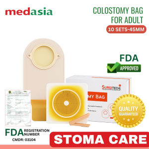 10 pcs Surgitech Colostomy Bag 45mm