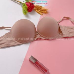 Áo ngực quả trơn cup ngang mút dày 4cm có gọng sisterhood Thái Lan 6001 push up mặc áo dài dễ thương