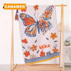 【CANAMEK】 Large Gauze Towel Thick And High-quality Fabric (80x160cm) 4-layer Woven Towel Good Water Absorption Excellent Breathability And No Pilling