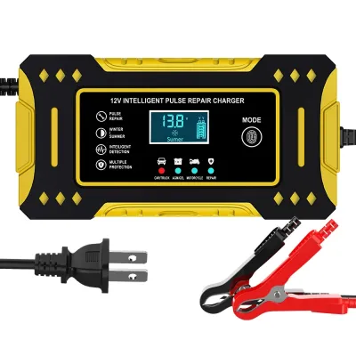 🚀รับประกัน10ปี🚀เครื่องชาร์จแบตเตอรี่ 12V รองรับ 24V 60Hz เครื่องชาร์จรถยนต์แบบพกพา ชาร์จอัจฉริยะและซ่อมแบตเตอรี่รถยนต์
