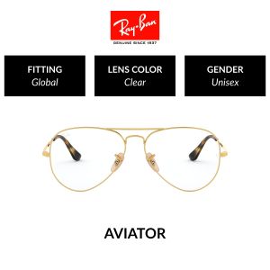 Mắt Kính Ray-Ban Aviator - RX6489 2500 - Kính thường Size 58
