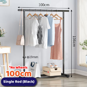 Innohut Double Pole Clothes Rack Rak Baju Ampaian Hanger Penyangkut Pakaian Cloth Drying Rack Garment Organizer 晾衣架