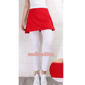 Setelan Baju Senam Wanita Putih Merah - baju olahraga wanita terbaru