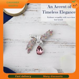 ❣️❣️❣️ Elegant Crystal Wheat Brooch Women Waterdrop Detail Clothing Backpack Accessories Holiday Gift Idea