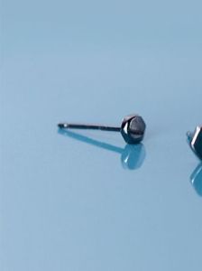 Khuyên tai bạc 925 lục giác 6 cạnh bông tai hình học đa giác S925 GEOMETRIC QA SILVER Earrings EA200605