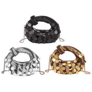 Shimmering Evening Bag Spacious Interior Ergonomic Handle Various Occasion Wear Shoulder Crossbody Bags for Women Girls