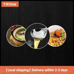 【Local shipping】 Stainless Steel Ladle Household Tableware Household Spoon Feel Comfortable Long Handle Small Spoon
