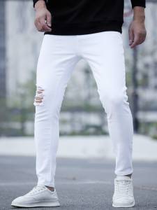 COD - Celana Jeans Panjang Pria Sobek - Celana Pria Distro