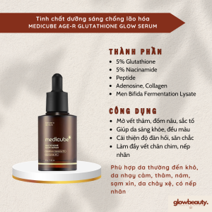 [Hàng có sẵn] Tinh chất dưỡng sáng chống lão hóa Medicube AGE-R GLUTATHIONE GLOW SERUM 30g