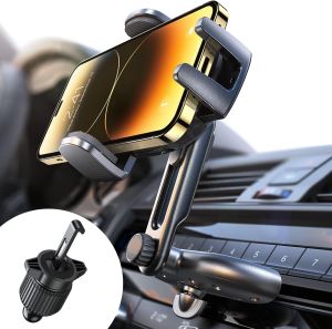 LISEN CD Phone Holder for Car Phone Holder Mount Protect Your Car Interior Sturdy Car Phone Holder Mount Holds Your Phone Sely Even on Bumpy Road