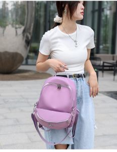 Tas Ransel Waistbag Mini Wanita Kain Oxford Polos Fashion Backpack Multifungsi Kekinian COD T265