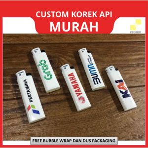 10 PCS KOREK API CUSTOM/KOREK PROMOSI/KOREK API CRICKET/KOREK PRINT UV 2 SISI