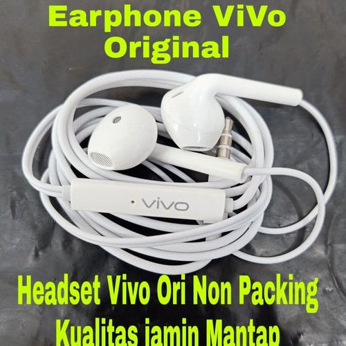 Headset handsfree ori Vivo HEADSET VIVO ORIGINAL HEANDSFREE