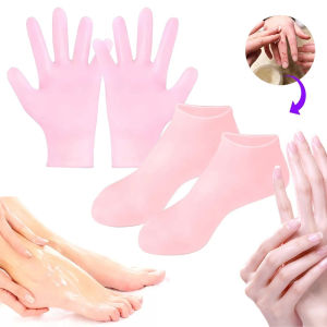 2Pc Silicone Foot Care Socks Anti Cracking Moisturizing Gel Socks Cracked Dead Skin Remove Protector